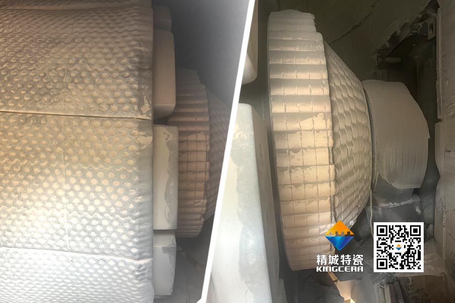 水泥厂磨辊轴ZTA陶瓷；ふ质倜由熘4年以上