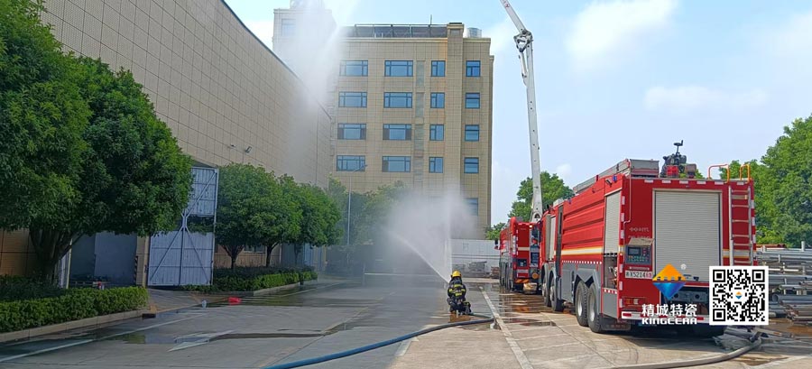 pp电子起劲配合消防联合演练，共筑清静生产防地